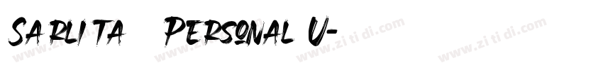 Sarlita   Personal U字体转换